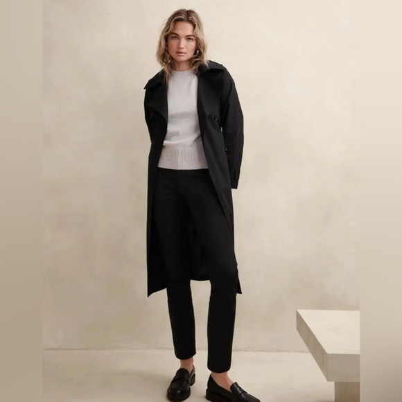 NWT! Banana Republic Black Curvy Sloan Slim Ankle Pant - Multiple 💛 - Picture 1 of 3